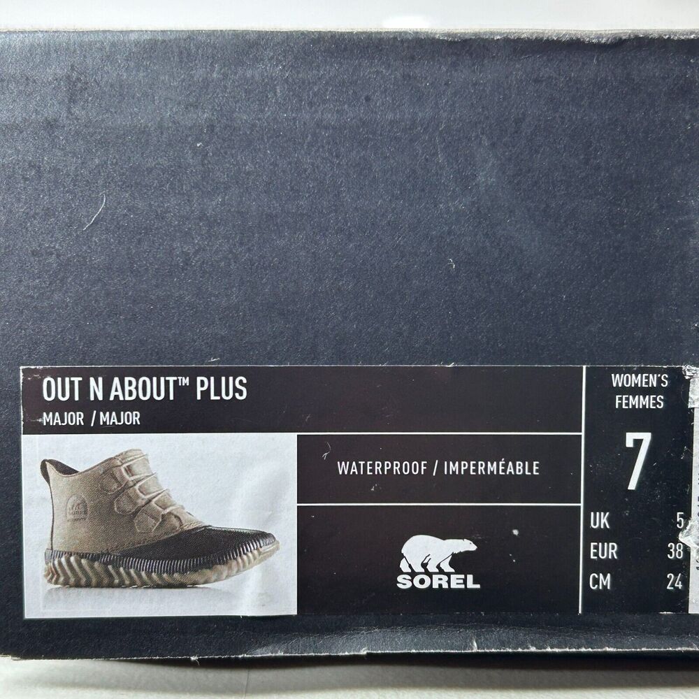 Sorel Out N About Major Leather Waterproof Lace Up Boot NL 3069-245 Women's US 7 - Picture 9 of 9